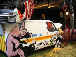 2003:07:18 - Original - Turf War - Painted police van - Benny Goh