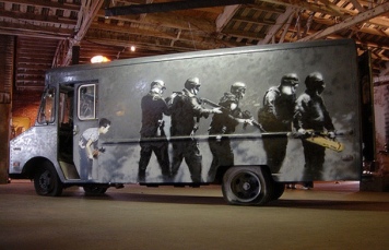 2006:09:16 - Original - Barely Legal - Painted van w riotpolice and boy - Jimmy Ko Flickr